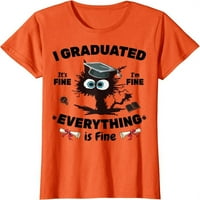 Maturantski razred, smiješna maturalna majica s crnom mačkom