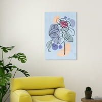 Wynwood Studio platno cvjetovi u cvjetovima Blue II cvjetni i botanički cvjetni cvjetovi zidni platno print Pink