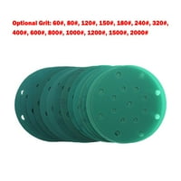 Brusni diskovi s 17 rupa Kuka i petlja mokri suhi PET film zeleni brusni papir za poliranje