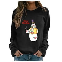 Dukserice za žene hit prodaja Casual dukserice Ženski Božićni pulover sa snjegovićem dukserica casual labavi džemper