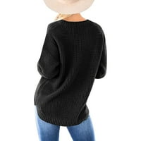 + Prevelika majica za žene, puloveri, topovi, preveliki preveliki džemper Zima-Jesen dugi rukav okrugli vrat casual