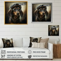 DesignArt Dog Portret Canvas Wall Art
