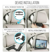 Prijenosni Automobilski naslon za glavu sa zaslonom osjetljivim na dodir 9,4 igrač s daljinskim upravljačem i