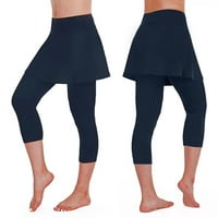 joga hlače ženske ležerne suknje gamaša teniske hlače sportska fitness obrezana culottes ženske joge hlače mornarice