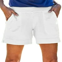 Ženske bermudske Mini hlače, kratke pripijene hlače visokog struka, rastezljive ljetne kratke hlače za plažu,