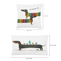 Dekorativne jastučnice za kuću sova kobasica pas mačka prilagođeni ispis super mekana baršunasta Jastučnica prilagođena