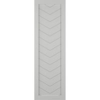 Ekena Millwork 15 W 25 H True Fit PVC s jednom pločom Chevron Moderni stil Fiksni nosač, Hailstorm Grey