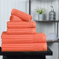 pamučni set ručnika za kupanje u boji koralja