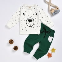Dječji crtić vrhovi+ odjeća dječaci dukserica mališana za bebe hoodie set hlače Bear Boys Outfits Set Cardigan