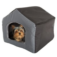 Natkriveni krevet za pse u obliku kućice s uklonjivom oblogom od šerpe-za mačke ili pse do 35 kilograma