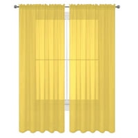 Voile čiste zavjese za ploče s dnevnim boravkom štap džep svjetlost filtriranje prozori prozori čiste zavjese