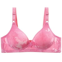 Youmylove Women Bra Brassiere Bralette svakodnevni cvijet Velika tanka bežična tri tiskana tradicionalna grudnjaka