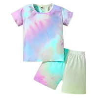 Odjeća za djevojčice dječje pamučne majice s kratkim rukavima Za proljeće-ljeto Majice Kratke hlače Odjeća Odjeća