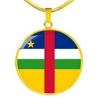 Ogrlica od nehrđajućeg čelika Srednje Afrike Republike ili 18k zlato 18-22