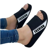 OAVQHLG3B Ženske sandale Clearment ljetna tkanina ravne sandale Ženske modne modne udobno udobne vanjske peep
