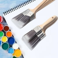 Boja četka s finim čekinjama i drvenom ručicom za ravnomjernu i glatku primjenu zidne boje - alat za slikanje