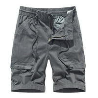 Caveitl lagane kratke hlače za muškarce, muške radne odjeće kratke hlače vitke fit multi džepne patentne zatvarača