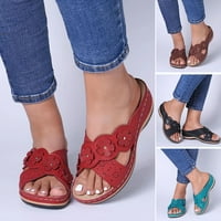 Alueeu cipele ženske dame modne casual cvjetne sandale kline cipele vanjske papuče žene cipele za dame ljeto