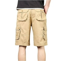 Teretne kratke hlače muške muške Ležerne obične hlače s džepovima na otvorenom Radne hlače za plažu teretne kratke
