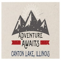Canton Lake Illinois suvenir hladnjak magnet avantura čeka dizajn