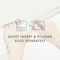 Plemenita posteljina u sivoj boji s reverzibilnim ševronskim printom za spavanje, 3-dijelni set pokrivača za poplune,