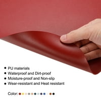 UxCell PU Leather PlaceMat za blagovaonicu topline Izolacije Vodootporna jastučna kuhinja Mat-Pink+Green