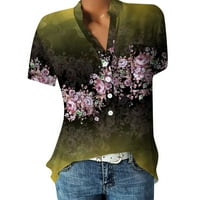 Ženske majice u obliku kroja i printa, košulje na kopčanje, bluza kratkih rukava, modna ljetna košulja