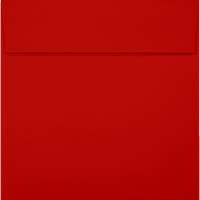 Papir kvadrat pozivnice Peel & Press omotnice, 60 lb, 1 2, praznični crveni, pakiranje
