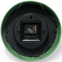 Retro okrugli zeleni metalni analogni zidni sat u retro stilu