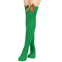 Božićno bedro visoke duge čarape preko čarapa koljena multi šareni cosplay festival kostimi čarape pokloni žene