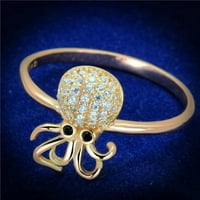 _282-prsten od ružičastog zlata od srebra s cirkonijem razreda A. M., crni dijamant - veličina 7