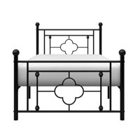 Lexicon Morris Twin Metal Platform krevet u crnoj boji