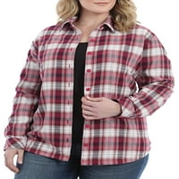 Lee Riders Women Plus flanel košulja obložena flanelom