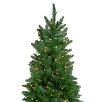 Tanko božićno drvce od umjetnog bora Altoona-7 stopa - prozirna svjetla