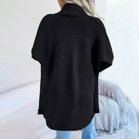 Ženski dugi kardigani, preveliki džemperi jesenske veličine, pleteni džemper s otvorenim prednjim dijelom, džepni