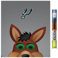 San Antonio Spurs - S. Preston Mascot Coyote Wall Poster, 22.375 34