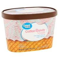Velika vrijednost sladoleda od pamučnih slatkiša, fl oz