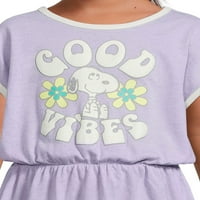 Kikiriki Snoopy mališani haljina za djevojke, 2-pack, veličine mjeseci-5t