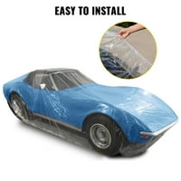Prozirni plastični poklopac automobila jednokratni poklopci automobila, univerzalni plastični poklopac automobila