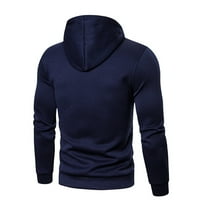 + Duksevi za muškarce džemper jednobojni preveliki džemper s kapuljačom ženske majice Muški džemperi u tamnoplavoj