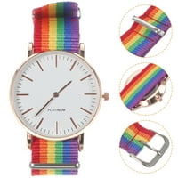 Rainbow dizajniran sat Watch unise zglobova gledaj modni kvarc gledajte nježni ručni zglob ružino zlato