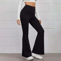 Rasprodaja ženskih jesenskih modnih hlača, ženske Ležerne uske hlače visokog elastičnog struka, jednobojne sportske