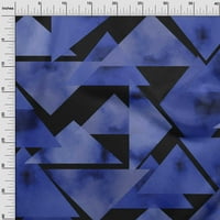 Oneoone Georgette viskoza Kraljevska plava tkanina Geometrijska haljina materijal tkanina tkanina tkanina po dvorištu