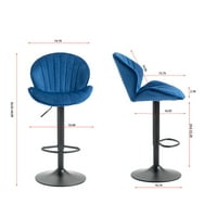 Colisha blagovaonske stolice brojača visina stolice Podesive moderne barstools set tapeciranih okretnih okretaja