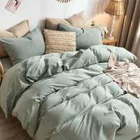 Komplet popluna za posteljinu od oprane pamučne posteljine s teksturom prozračne izdržljive mekane udobne