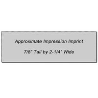 Veliki pečat izložbenog taloženja, Slim 1854, Ultra Slim Dizajn, veličina dojma 1-13 16 od 2-1 2