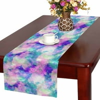 Ljubičasta svemirska stolna staza od tkanine od pamučnog platna od salvete za kućnu kuhinju, blagovaonicu, svadbenu