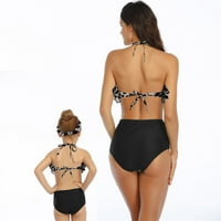 ; / Modni kupaći kostim za roditelje i djecu s modnim printom, Dječji kupaći kostimi visokog struka