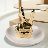 Keramička gesta prstena stalak za nakit tanjur za ručni stalak za kreativni ormarić za skladištenje poklon za