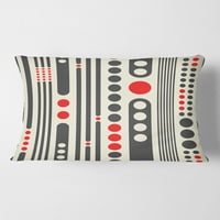 Dizajnerski jastuk u retro stilu s geometrijskim apstraktnim minimalističkim uzorkom ' Moderni jastuk sredinom
